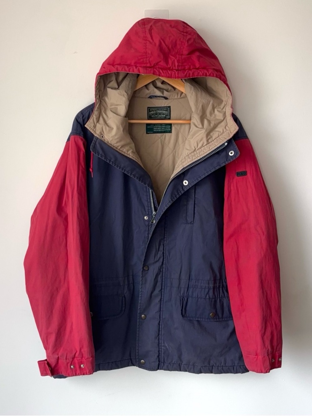 Vintage Polo Country 2-Tone Mountain Parka Jacket Men’s M Oversized Colorblock